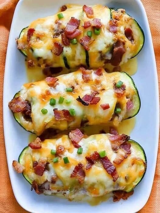 Baked Chicken Zucchini with Bacon